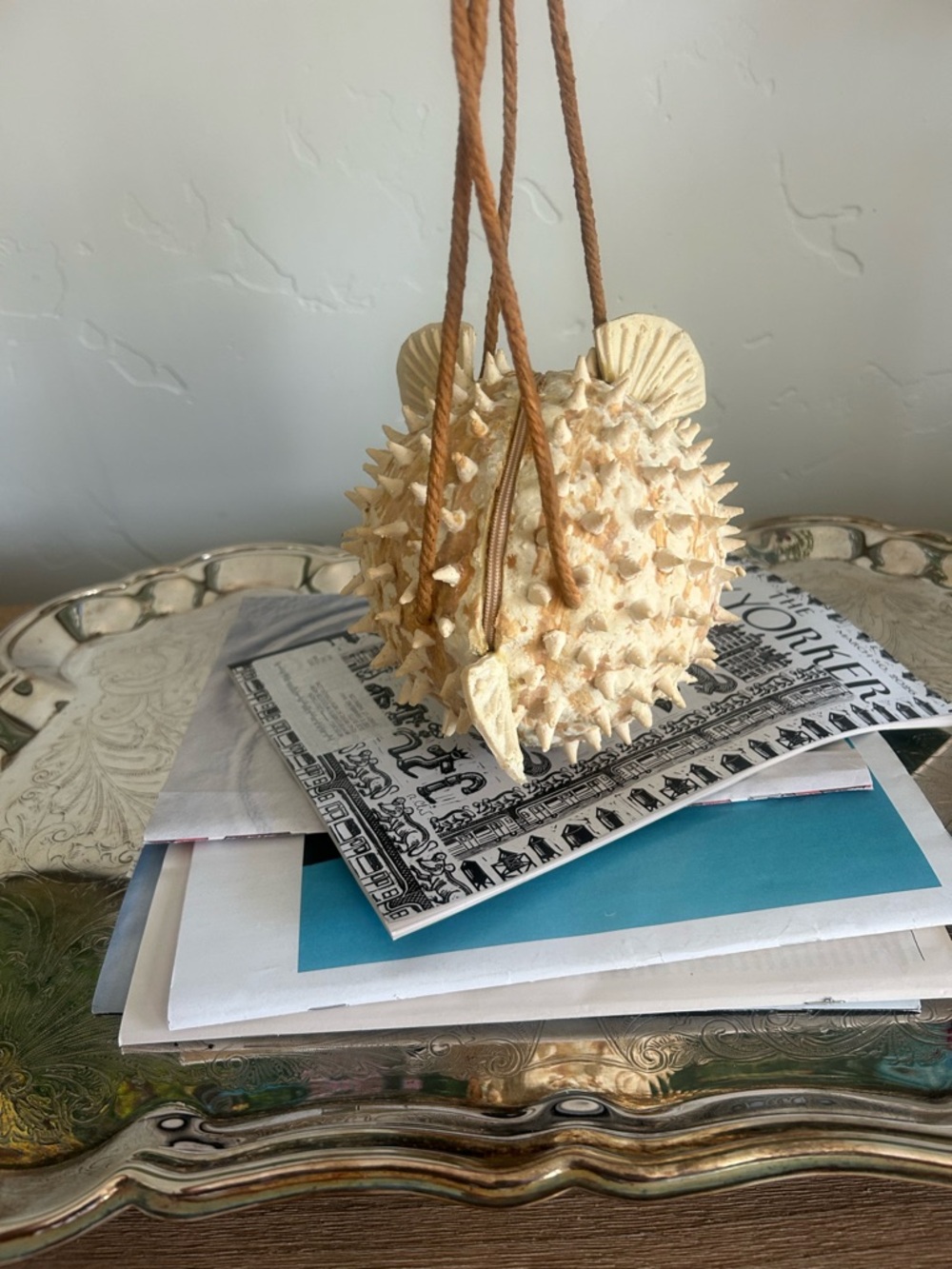 Novelty Puffer Fish Purse, Fits essentials including a phone. 🐡 - Picture 3 of 5